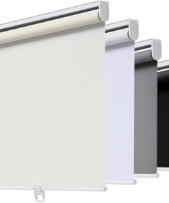 Alternative view of AOSKY Cordless Roller Shades Blackout Blinds for Windows Room Darkening Rolled Up Shades