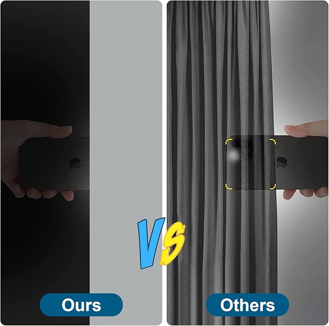 Petaholic 100% Blackout Curtains for Bedroom, Portable DIY Window Blinds, No Drill Window Shades & Blackout Blinds with Stickers & Tabs for Travel, Dorm Room, Media Room (118" x 57") - Image 16