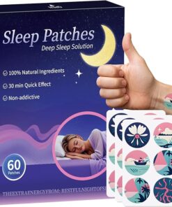 Sleep Patches, 60 Pack Upgraded Deep Sleep Patches for Adults, Made of All-Natural Ingredients, for Men and Women, Highly Breathable and Suitable for Hot Weather