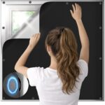 Magnetic Blackout Window Cover, 100% Blackout Shades for Bedroom No Drill Black Out Window Blind