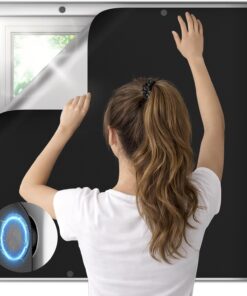 Magnetic Blackout Window Cover, 100% Blackout Shades for Bedroom No Drill Black Out Window Blind
