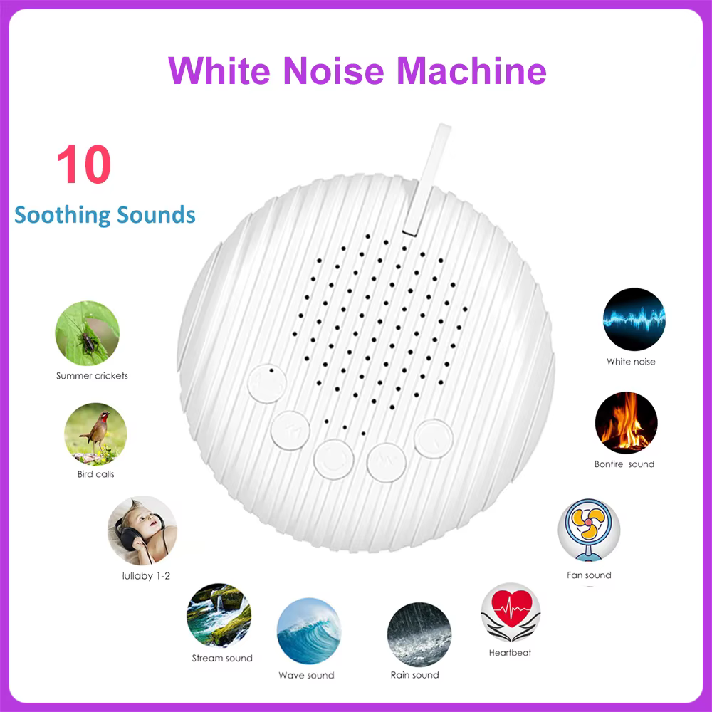 White Noise Sound Machine Portable Baby Sleep