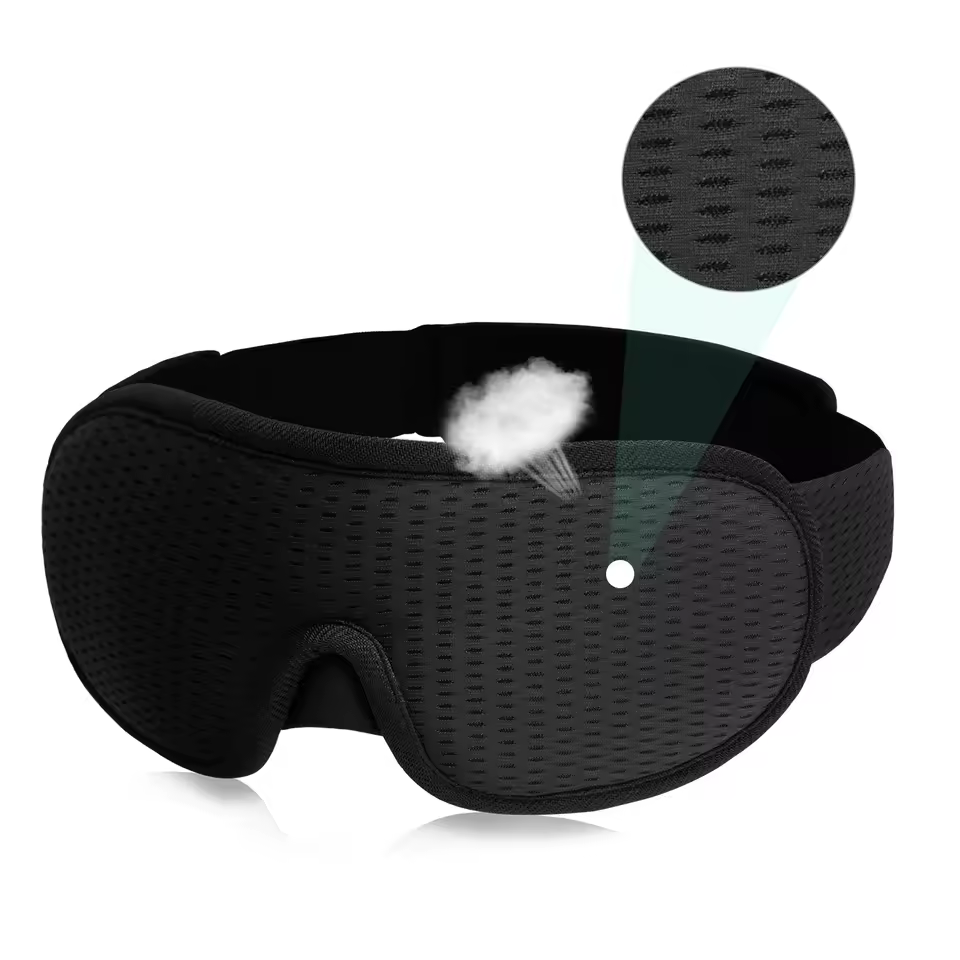 3D Sleeping Mask Block Out Light Soft Padded Sleep Mask - Image 3