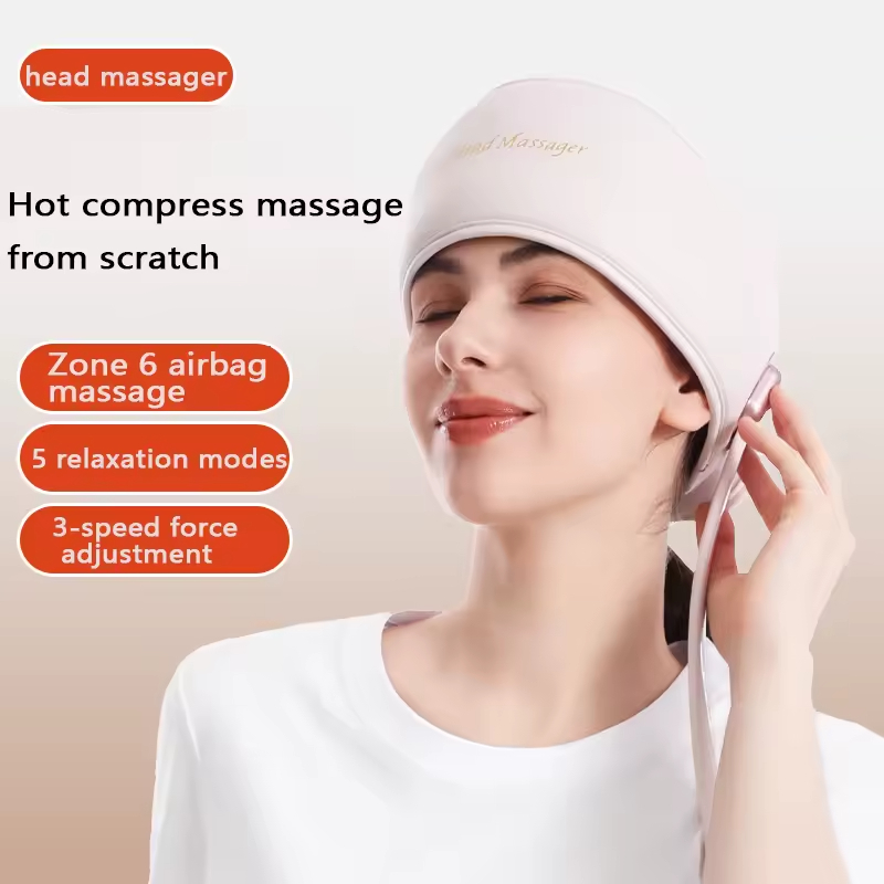 USB 6-zone airbag head massager