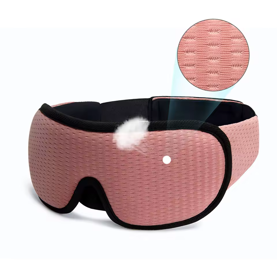 3D Sleeping Mask Block Out Light Soft Padded Sleep Mask - Image 7