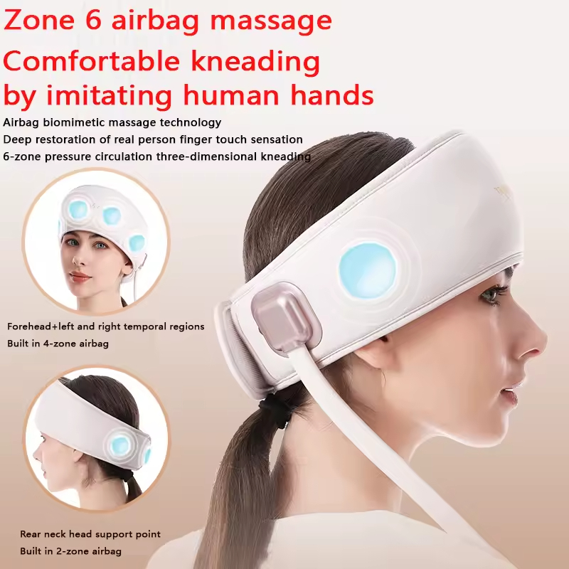USB 6-zone airbag head massager - Image 2