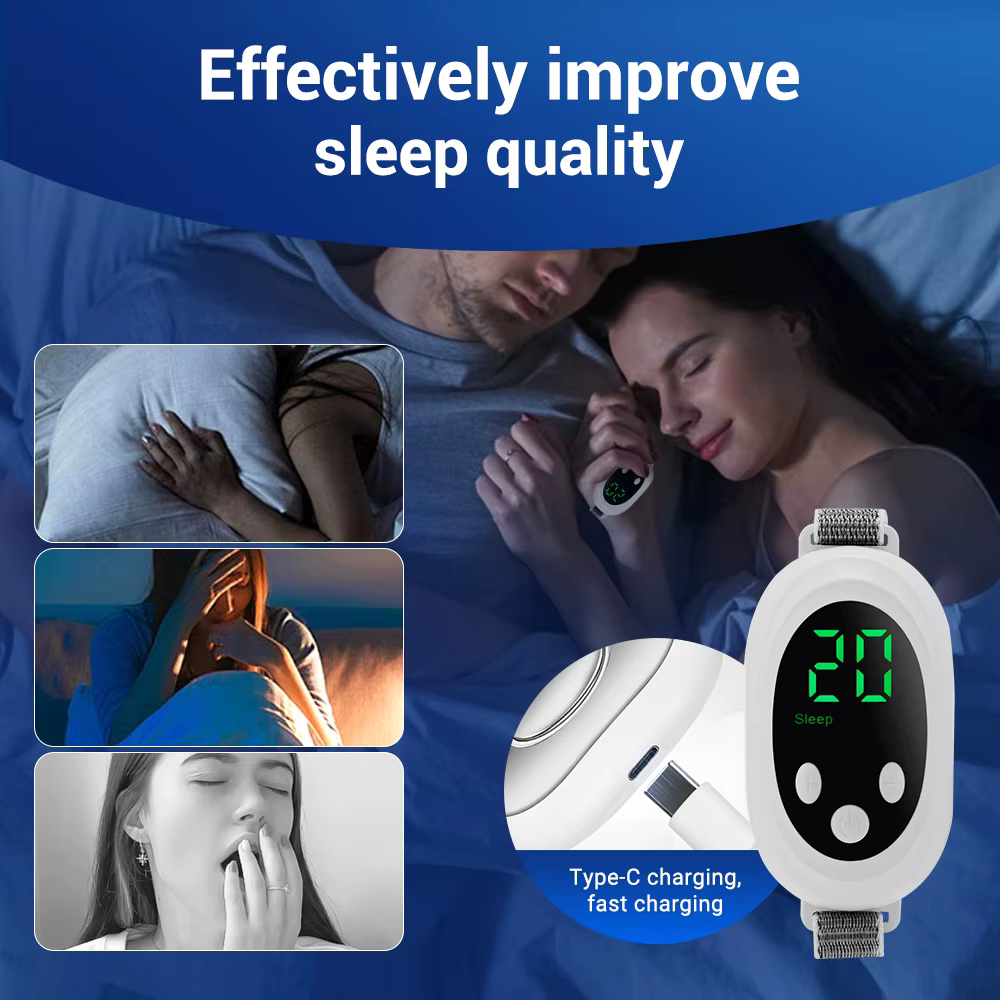 Two modes, 20 levels of intensity, intelligent sleep device, anxiety relief, neurological sleep, insomnia, and soothing device - Image 2