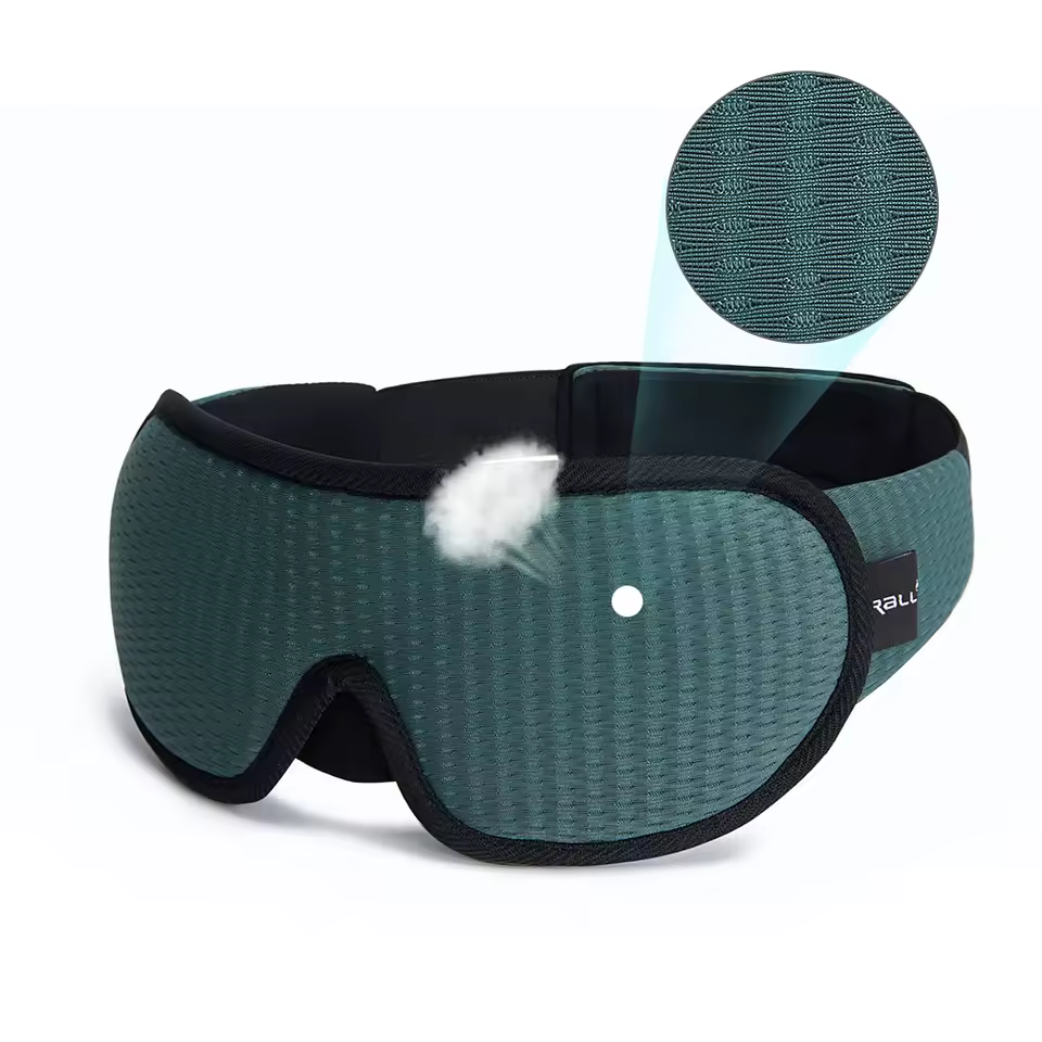 3D Sleeping Mask Block Out Light Soft Padded Sleep Mask - Image 12