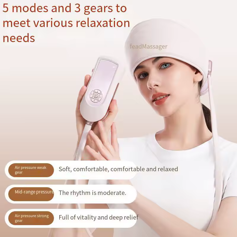 USB 6-zone airbag head massager - Image 4